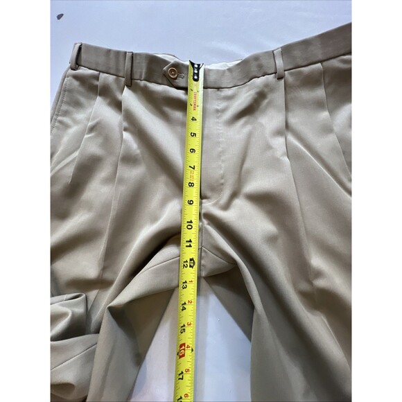 Brooks Brothers Madison Fit Lined Trouser Pants Mens 40x30 (29)Tan 100% Wool - Picture 4 of 10